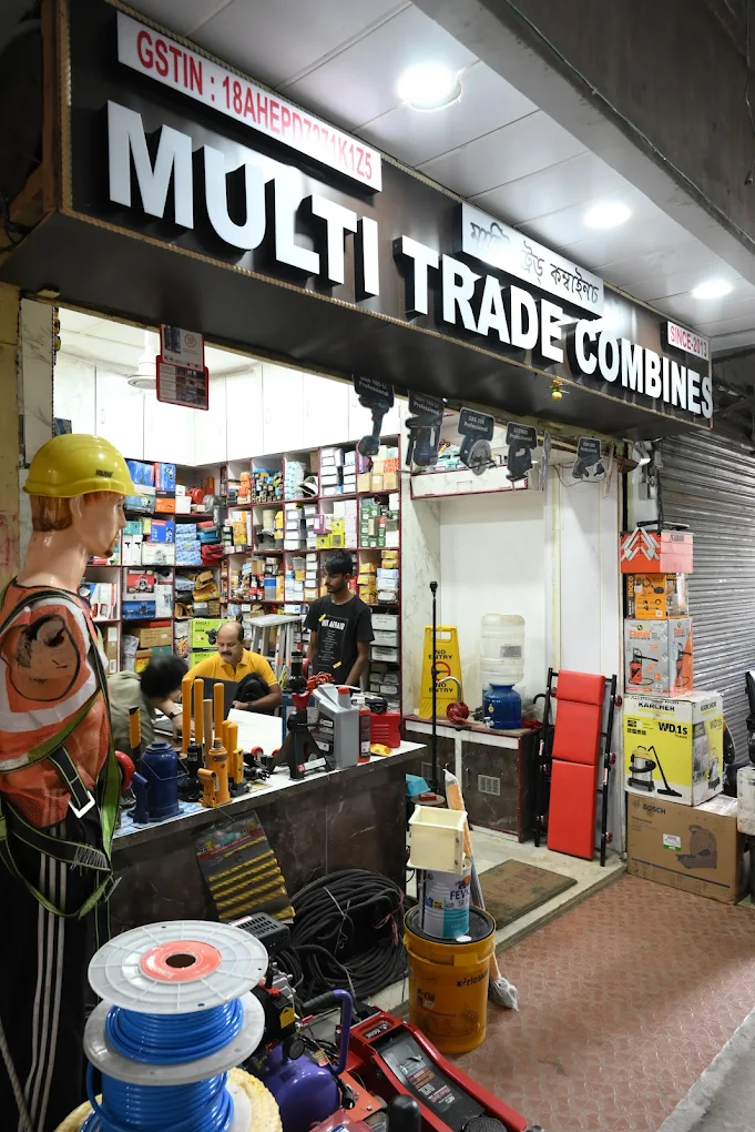 Multi Trade Combines counter and tools stock at Talukdar Complex, AT Road, Guwahati